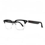 Unisex smart glasses with blue light protection in semi-rimless and full-frame designs featuring minimalist style and advanced digital lens technology.