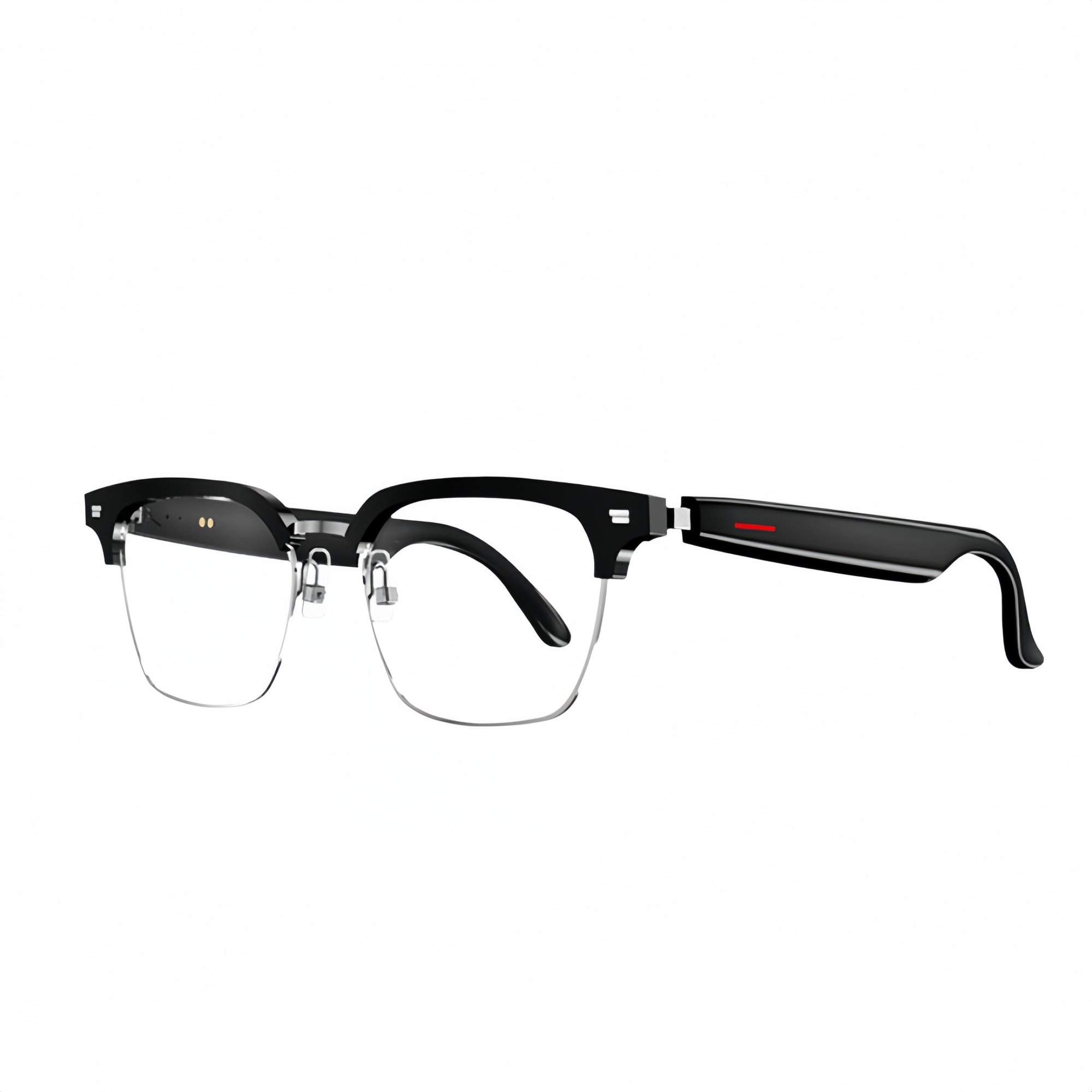 0033 Unisex smart glasses with blue light protection in semi-rimless and full-frame designs featuring minimalist style and advanced digital lens technology.