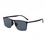 Polarized sunglasses for driving with semi-rimless metal frame. Impact-resistant nylon lenses offer UV400 protection & glare reduction for men and women.