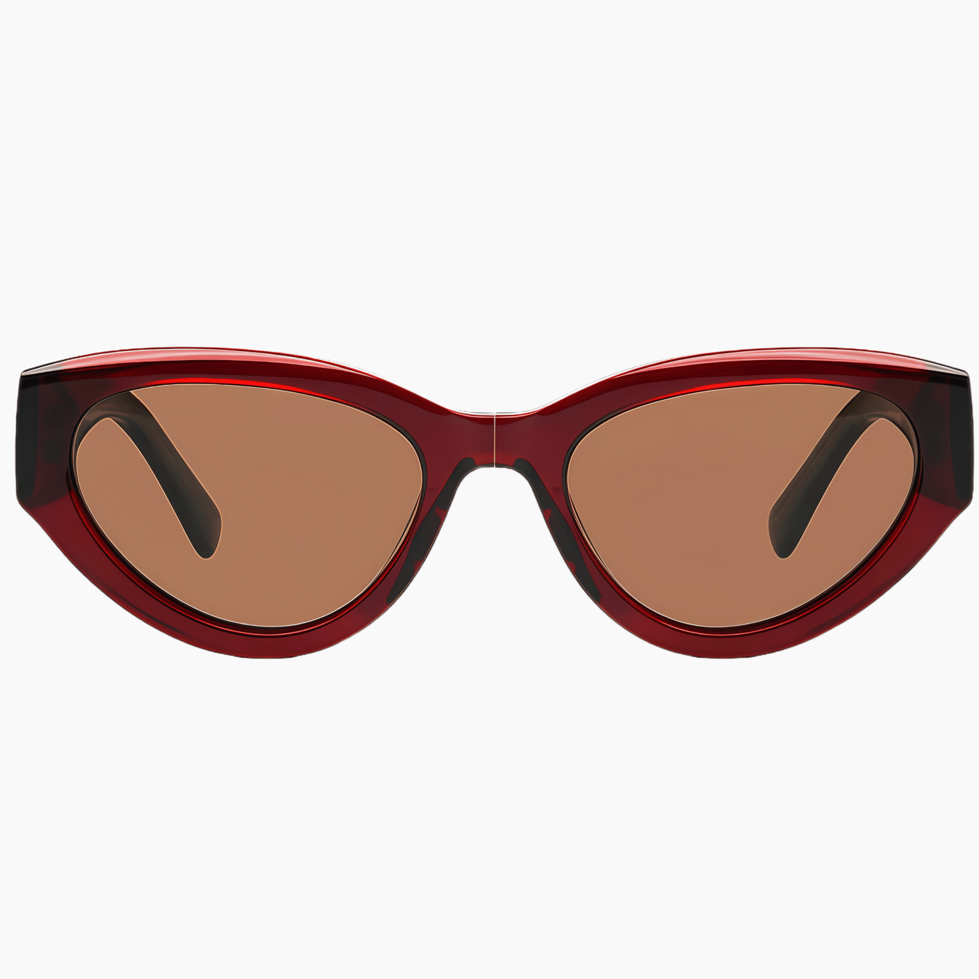 02321 Retro cat-eye sunglasses for women driving. Polarized TAC lenses, UV400 protection, acetate frame. Vintage style for cycling & travel.