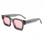 VisionWorld women's purple candy sunglasses - polarized lenses with UV400 protection in stylish square acetate frame.