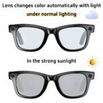 Light-changing polarized smart glasses with AI features. Make calls, record, translate. For teens to adults. iOS/Android compatible. Perfect for cycling and driving.