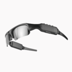 AI smart sunglasses with polarized photochromic lenses, auto-tint for cycling & driving. Sporty semi-rimless frame, HD video recording. For teens & adults.