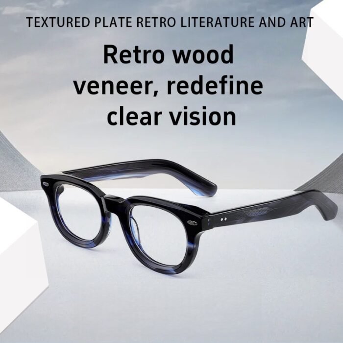 High-quality oval eyeglasses for women made from premium acetate with prescription lens customization