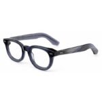 High-end oval acetate eyeglasses for women with premium prescription-ready customization options