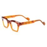Luxury statement square acetate eyeglasses for women featuring custom prescription customization and distinctive design