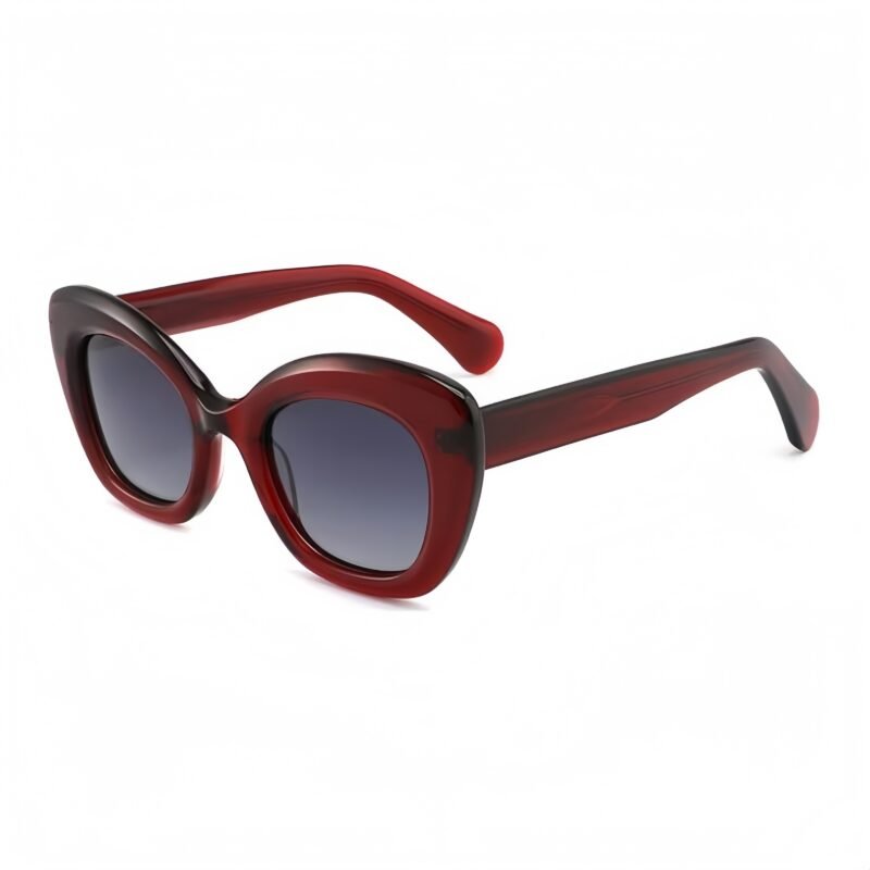 Premium cat eye sunglasses for women featuring polarized acetate frames, UV400 protection, and sophisticated retro-inspired luxury styling
