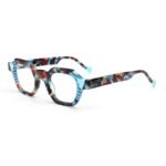 Women's Geometric Color-blocked Prescription Glasses - Suitable for heavy screen office ladies to wear, daily computer and mobile phone screen blue light.