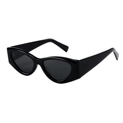 Premium acetate cat-eye sunglasses with thick frames, polarized lenses and full UV400 protection for unisex wear.