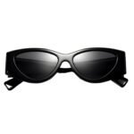 Retro cat-eye sunglasses with thick acetate frames, polarized lenses and UV400 protection for unisex vintage style sunwear.