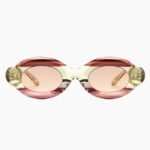 Unisex oval acetate sunglasses with polarized lenses and UV400 protection, ideal for driving and outdoor activities with style.
