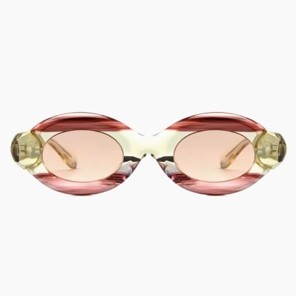 Unisex oval acetate sunglasses with polarized lenses and UV400 protection, ideal for driving and outdoor activities with style.