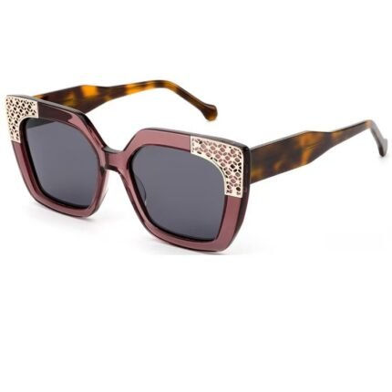Classic square acetate sunglasses with polarized protection and timeless design, suitable for men and women's daily wear with UV400.