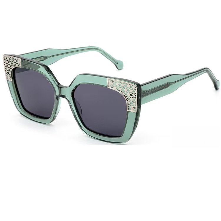 微信图片_20250917211900_953_11_副本 Unisex square acetate sunglasses with polarized lenses and UV400 protection, ideal for driving with anti-glare technology and style.