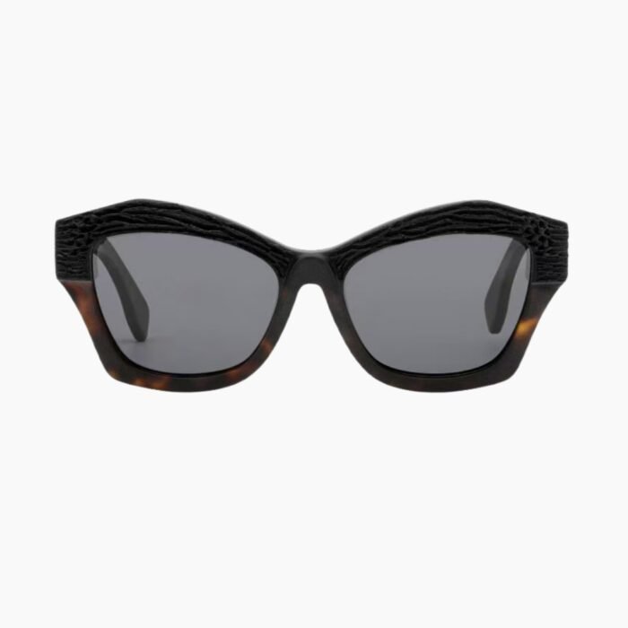 Unisex square acetate cat-eye sunglasses with polarized lenses and UV400 protection, perfect for driving with stylish anti-glare performance.