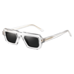 Retro thick-frame square sunglasses for men & women - polarized lenses with UV400 protection and premium anti-glare performance.