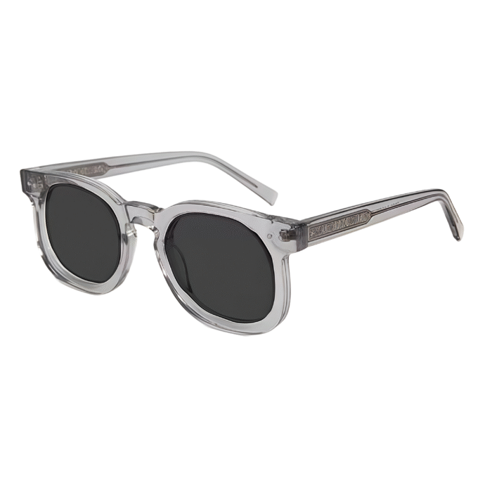 VisionWorld's unisex sunglasses featuring a unique oval-square shape with thick acetate frames. Polarized lenses with full UV400 protection.