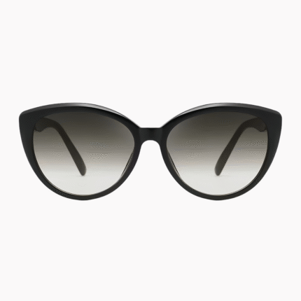 Women's retro cat-eye sunglasses featuring polarized progressive lenses with UV400 protection and anti-glare technology in premium acetate frames.