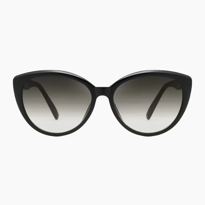 Women's retro cat-eye sunglasses featuring polarized progressive lenses with UV400 protection and anti-glare technology in premium acetate frames.