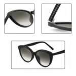 Retro-style cat-eye sunglasses with polarized progressive lenses, UV400 protection and premium acetate frames for women.