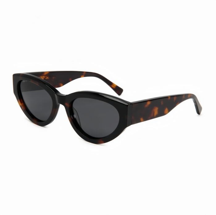 Polarized sunglasses for cycling & daily wear. Retro cat-eye shape with durable acetate frame and anti-glare TAC lenses.