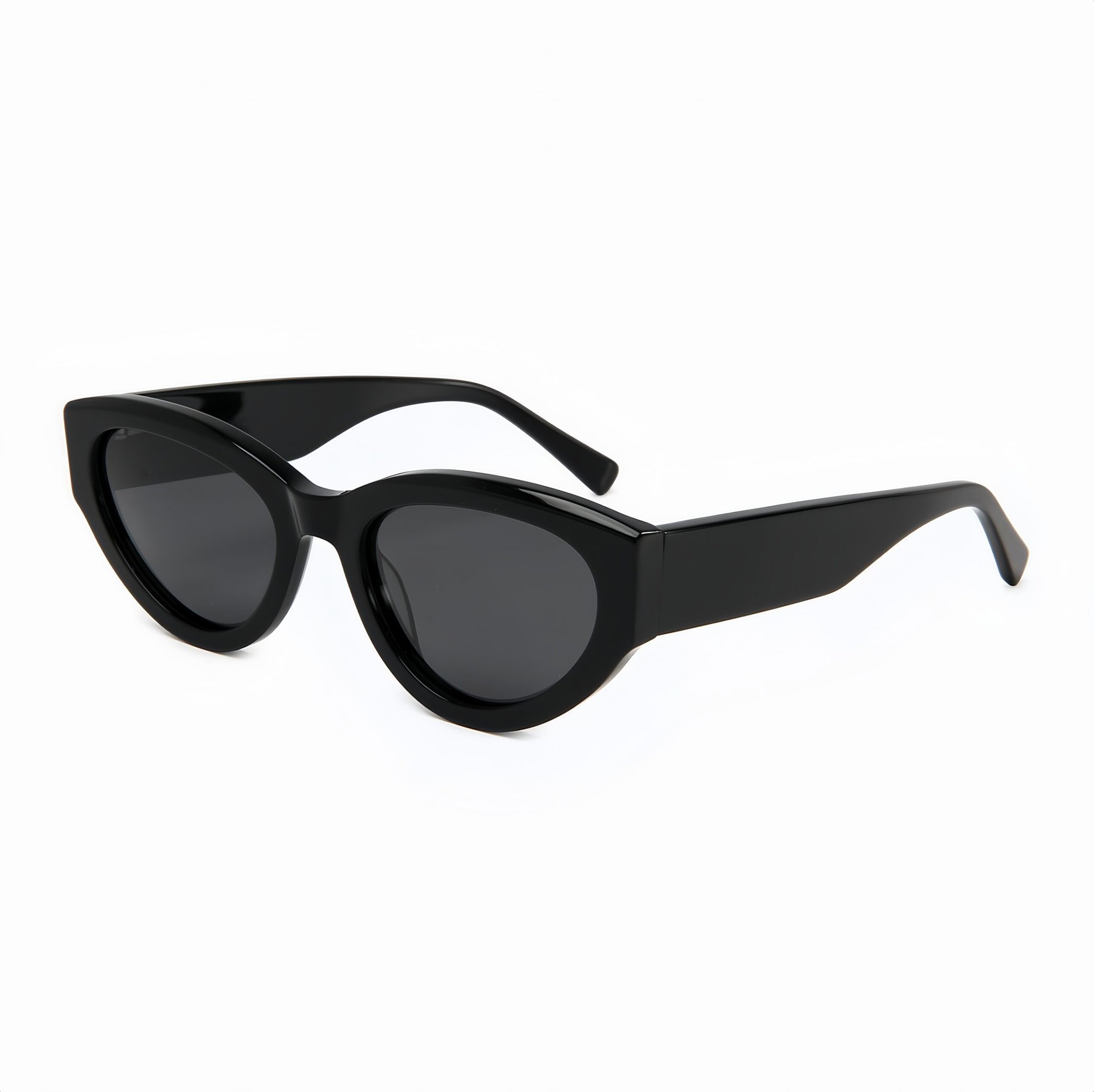 微信图片_20250927052641_1179_11_副本 Classic cat-eye acetate sunglasses. Features polarized, UV-blocking TAC lenses. A versatile unisex accessory for fashion & driving.