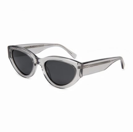 Polarized cat-eye sunglasses with acetate frame. HD TAC lenses block glare & UV. Unisex retro design for drivers & cyclists.