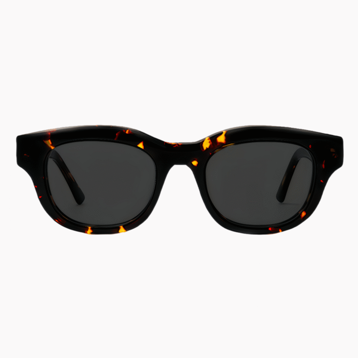 Concave thick-frame polarized sunglasses with premium TAC lenses. UV400 protection & anti-glare for driving. Luxury retro style for men & women.