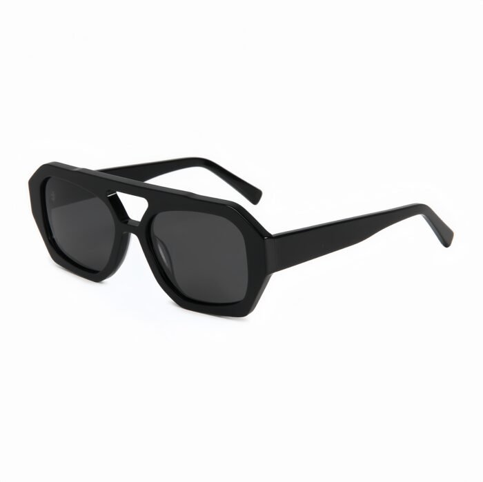 VisionWorld's artisan-crafted geometric sunglasses featuring polarized lenses that provide 100% UV protection and eliminate reflective glare.