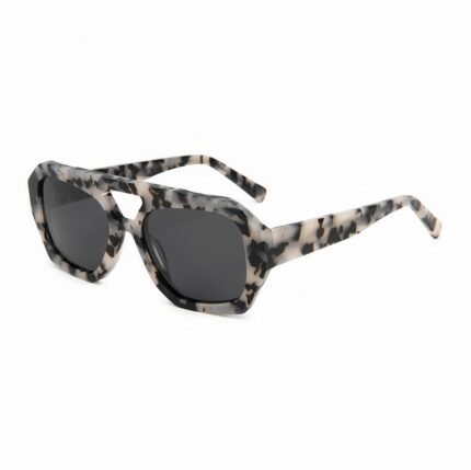 Polarized retro geometric sunglasses, suitable for both men and women, provide UV400 protection and glare free vision, more cost-effective than ray ban sunglasses