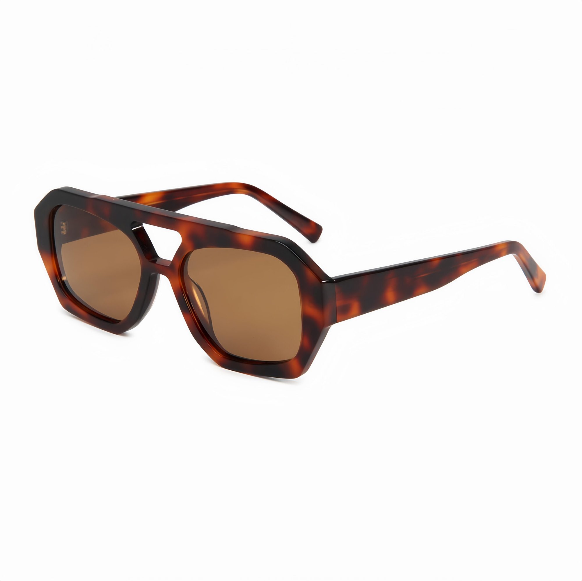 微信图片_20251012221603_1326_11_副本 Premium handmade acetate geometric sunglasses featuring polarized lenses that block 100% of UV rays and eliminate harsh glare for clear vision.