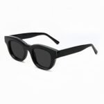 Bold concave frame polarized sunglasses. Features anti-glare TAC lenses & full UV protection. Unisex retro design offering premium quality and value.