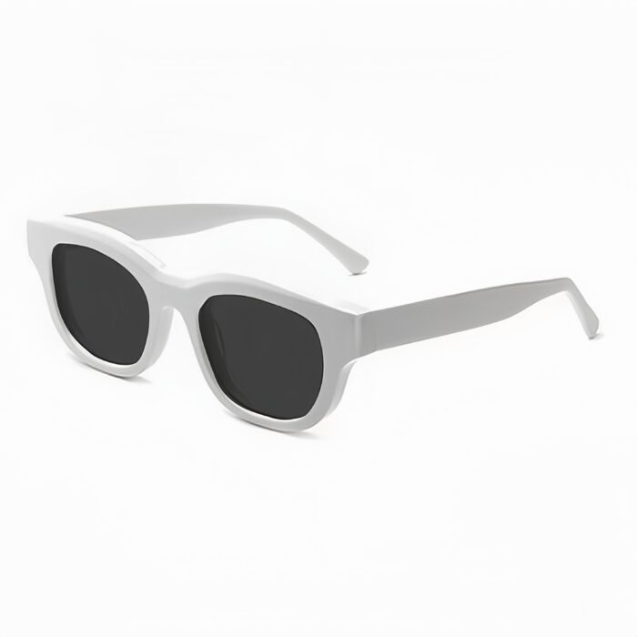 Thick-frame retro sunglasses with polarized TAC lenses. UV400 & anti-glare protection. Concave design for unique style, better value than luxury brands.