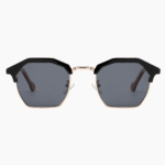 Women's polarized sunglasses with unique square shape & acetate-metal frame. UV400 protection & anti-glare TAC lenses perfect for driving & daily wear.
